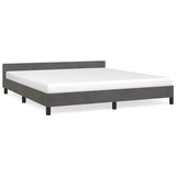 Vidaxl bedframe zonder matras 160x200 cm fluweel donkergrijs