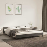 Vidaxl bedframe zonder matras 160x200 cm fluweel donkergrijs
