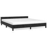 Vidaxl bedframe zonder matras 160x200 cm fluweel zwart