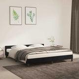 Vidaxl bedframe zonder matras 160x200 cm fluweel zwart