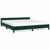 Vidaxl bedframe zonder matras 180x200 cm fluweel donkergroen