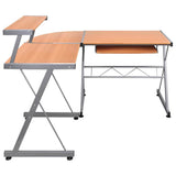 Vidaxl hoekbureau 132x112x99 cm bewerkt hout bruin