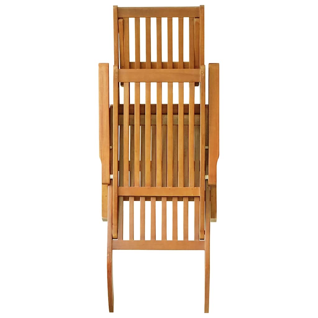 Vidaxl terrasstoelen 2 st met voetensteun massief acaciahout