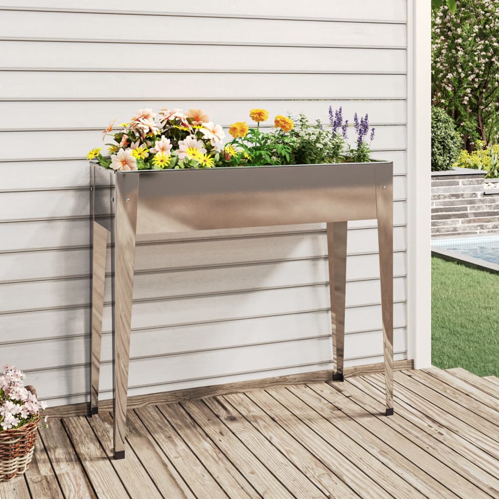 Vidaxl Planter 100.5x40.5x90 cm galvaniseret stål