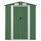 Vidaxl Garden Shed 192x108x223 cm galvaniseret stålgrøn