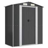 Vidaxl Garden Shed 192x108x223 cm galwanizowany stalowy antracyt -