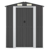 Vidaxl Garden Shed 192x108x223 cm galwanizowany stalowy antracyt -