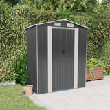 Vidaxl Garden Shed 192x108x223 cm galwanizowany stalowy antracyt -