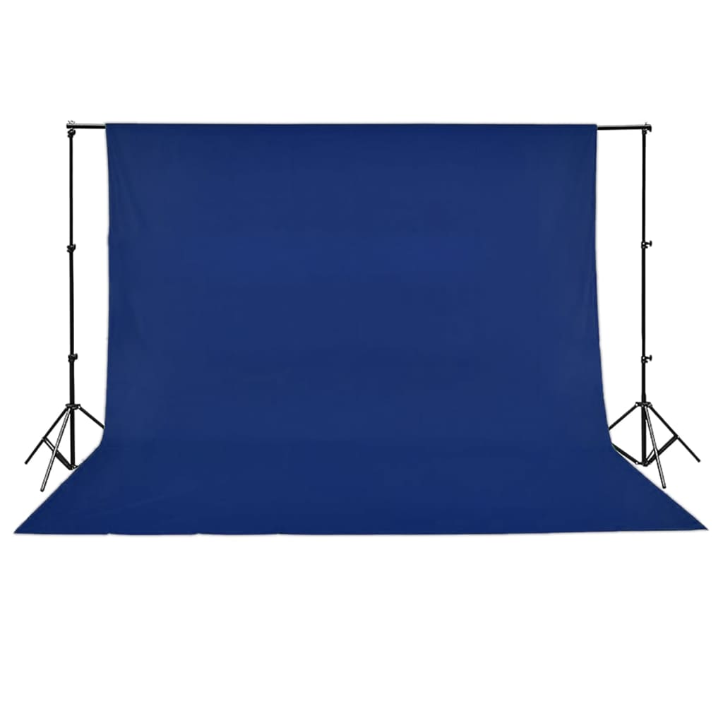 Vidaxl Background without standard Chromakey 500x300 cm cotton blue