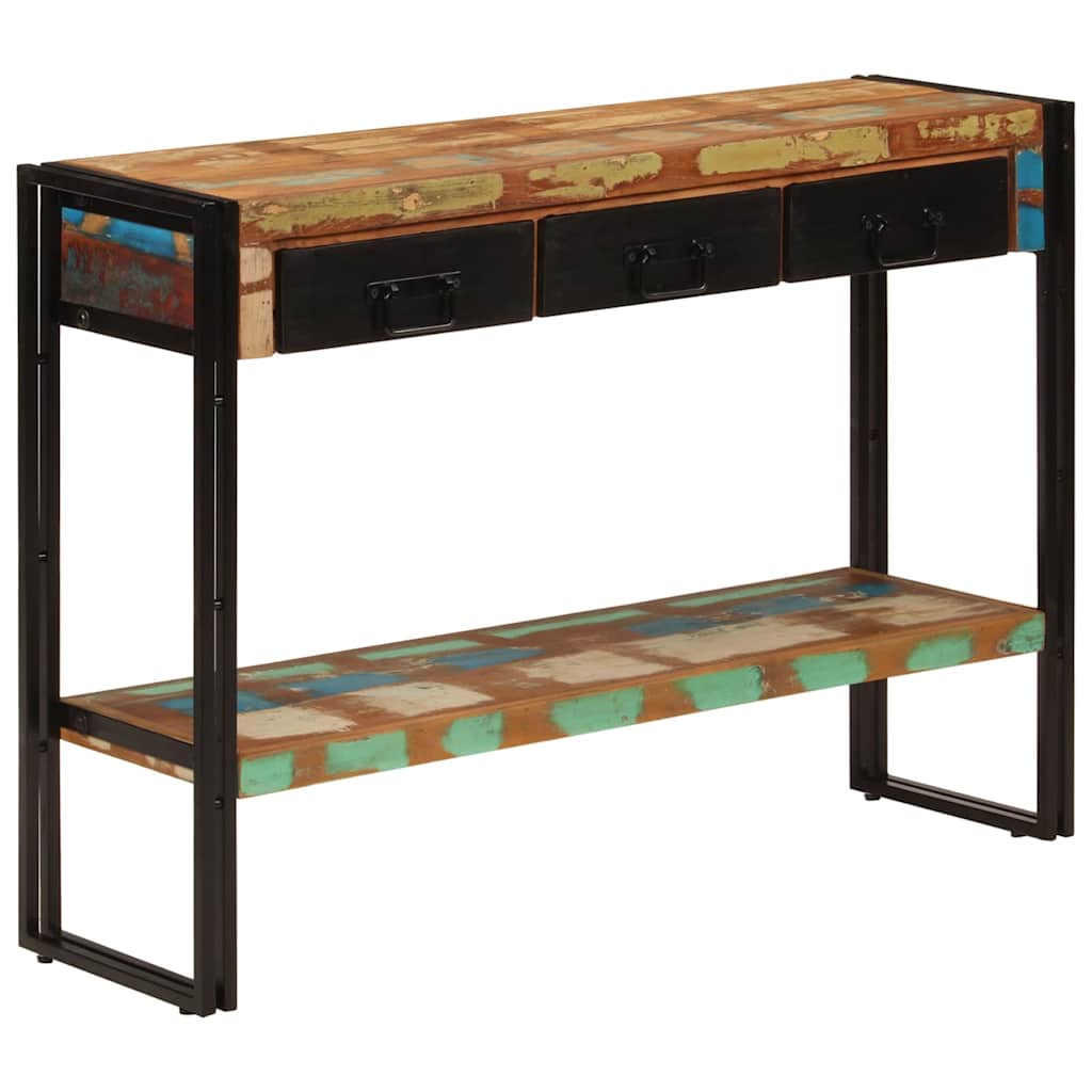 Vidaxl wandtafel 110x30x76 cm massief gerecycled hout