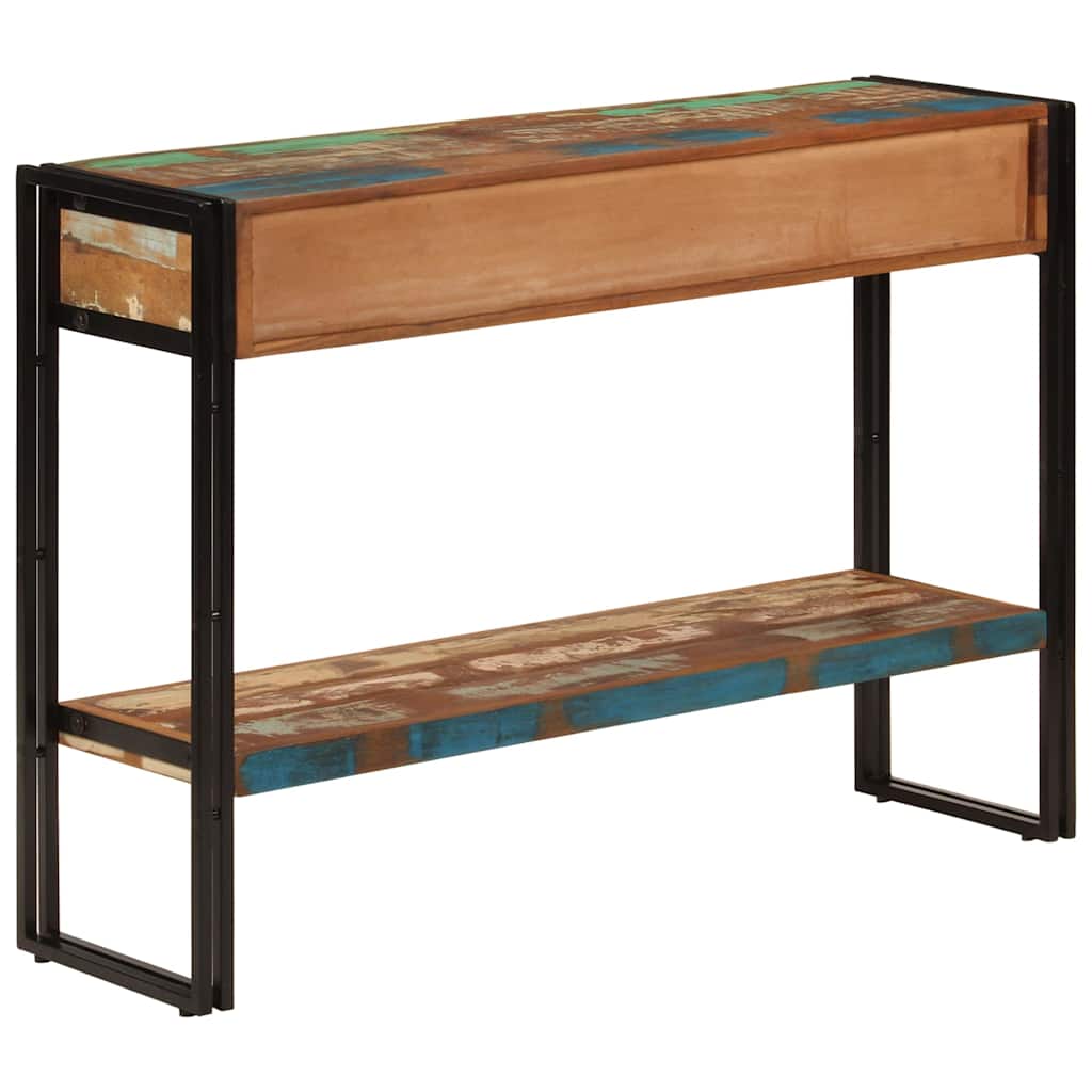 Vidaxl wandtafel 110x30x76 cm massief gerecycled hout