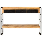 Vidaxl wandtafel 110x30x76 cm massief mangohout