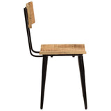 Vidaxl eetkamerstoelen 2 st 44x40x80 cm massief mangohout