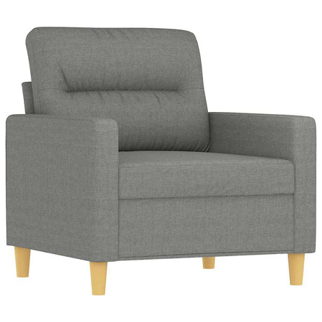 Vidaxl fauteuil 60 cm stof donkergrijs