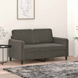 Vidaxl tweezitsbank 120 cm fluweel donkergrijs