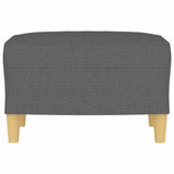 Vidaxl voetenbank 60x50x41 cm stof donkergrijs