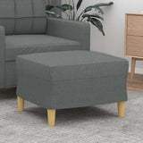 Vidaxl voetenbank 60x50x41 cm stof donkergrijs