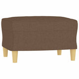 Vidaxl voetenbank 60x50x41 cm stof bruin