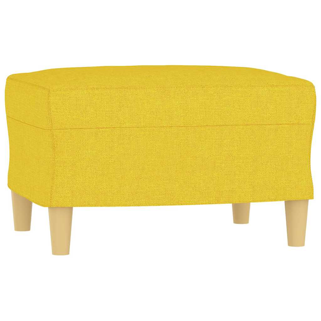 Vidaxl voetenbank 60x50x41 cm stof geel
