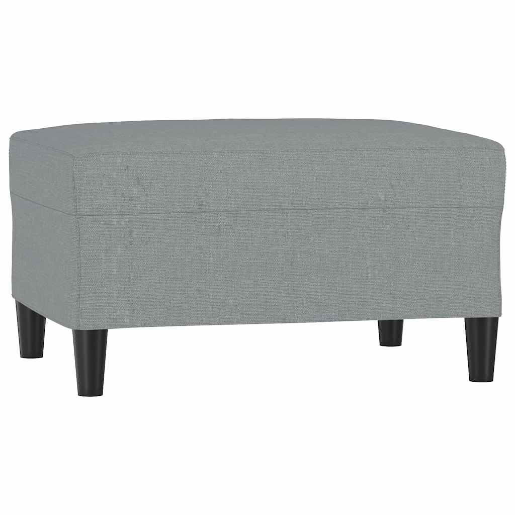 Vidaxl voetenbank 70x55x41 cm stof lichtgrijs
