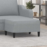 Vidaxl voetenbank 70x55x41 cm stof lichtgrijs