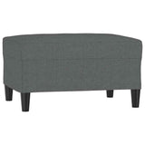 Vidaxl voetenbank 70x55x41 cm stof donkergrijs