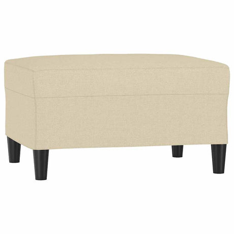 Vidaxl voetenbank 70x55x41 cm stof crèmekleurig