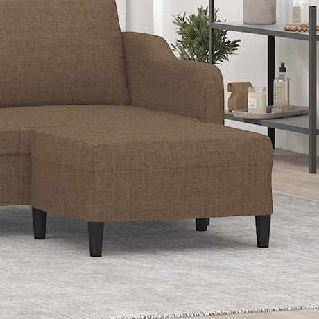 Vidaxl voetenbank 70x55x41 cm stof bruin