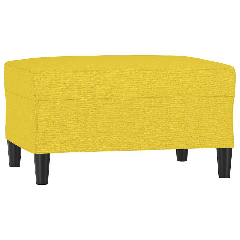 Vidaxl voetenbank 70x55x41 cm stof lichtgeel