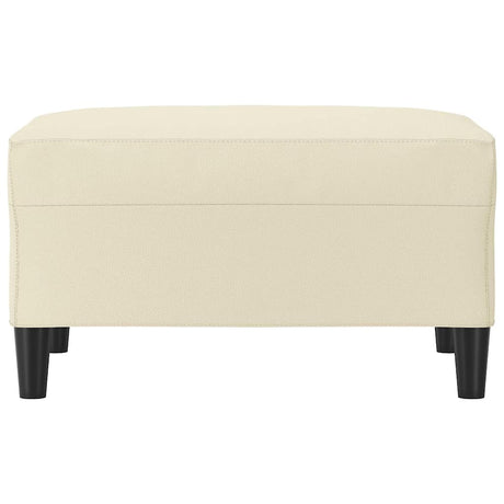 Vidaxl voetenbank 70x55x41 cm kunstleer crèmekleurig