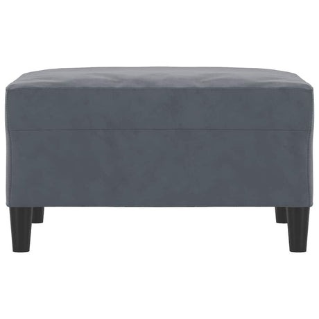 Vidaxl voetenbank 70x55x41 cm fluweel donkergrijs