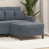 Vidaxl voetenbank 70x55x41 cm fluweel donkergrijs