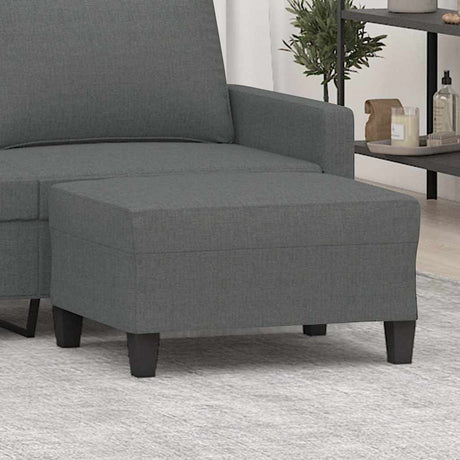 Vidaxl voetenbank 70x55x41 cm stof donkergrijs