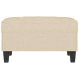 Vidaxl voetenbank 70x55x41 cm stof crèmekleurig