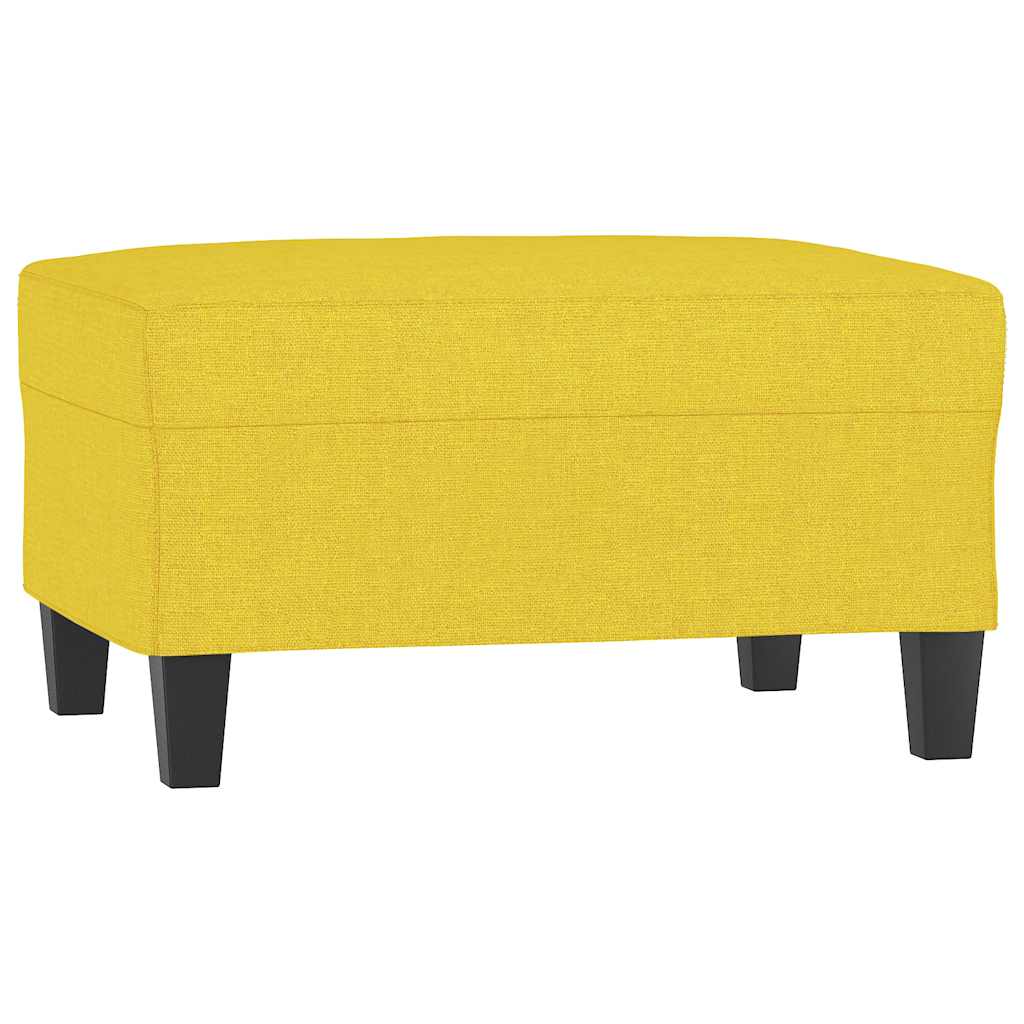 Vidaxl voetenbank 70x55x41 cm stof lichtgeel