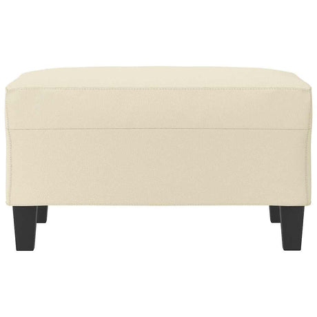 Vidaxl voetenbank 70x55x41 cm kunstleer crèmekleurig
