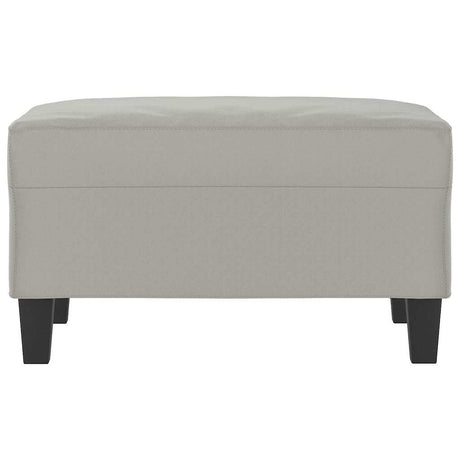 Vidaxl voetenbank 70x55x41 cm microvezelstof lichtgrijs