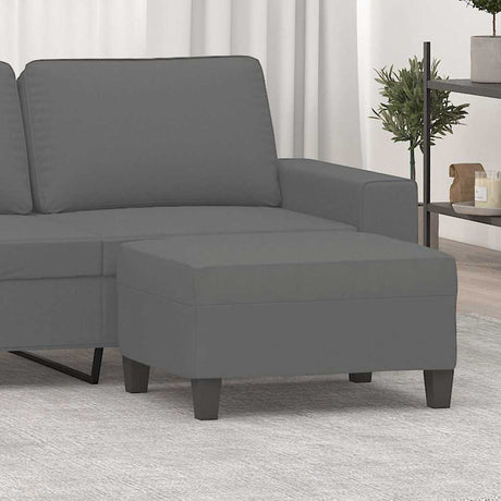 Vidaxl voetenbank 70x55x41 cm microvezelstof donkergrijs