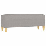 Vidaxl bankje 100x35x41 cm stof lichtgrijs