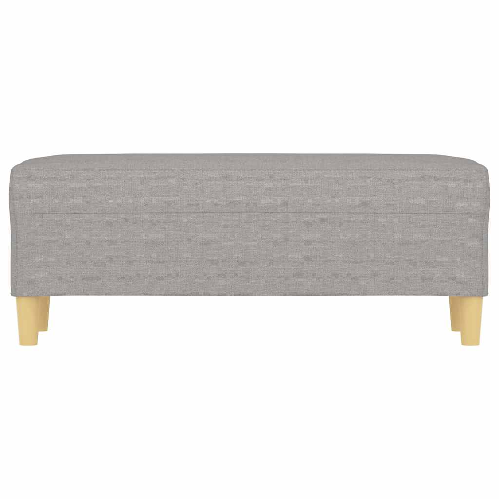 Vidaxl bankje 100x35x41 cm stof lichtgrijs