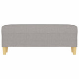Vidaxl bankje 100x35x41 cm stof lichtgrijs