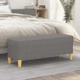 Vidaxl bankje 100x35x41 cm stof donkergrijs