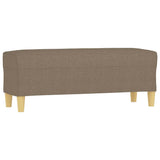 Vidaxl bankje 100x35x41 cm stof taupe