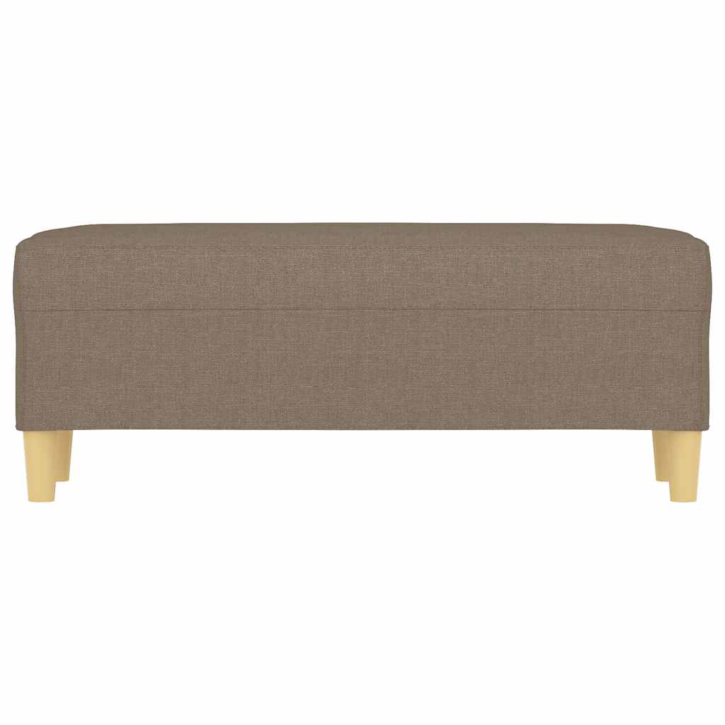Vidaxl bankje 100x35x41 cm stof taupe