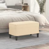 Vidaxl bankje 70x35x41 cm stof crèmekleurig