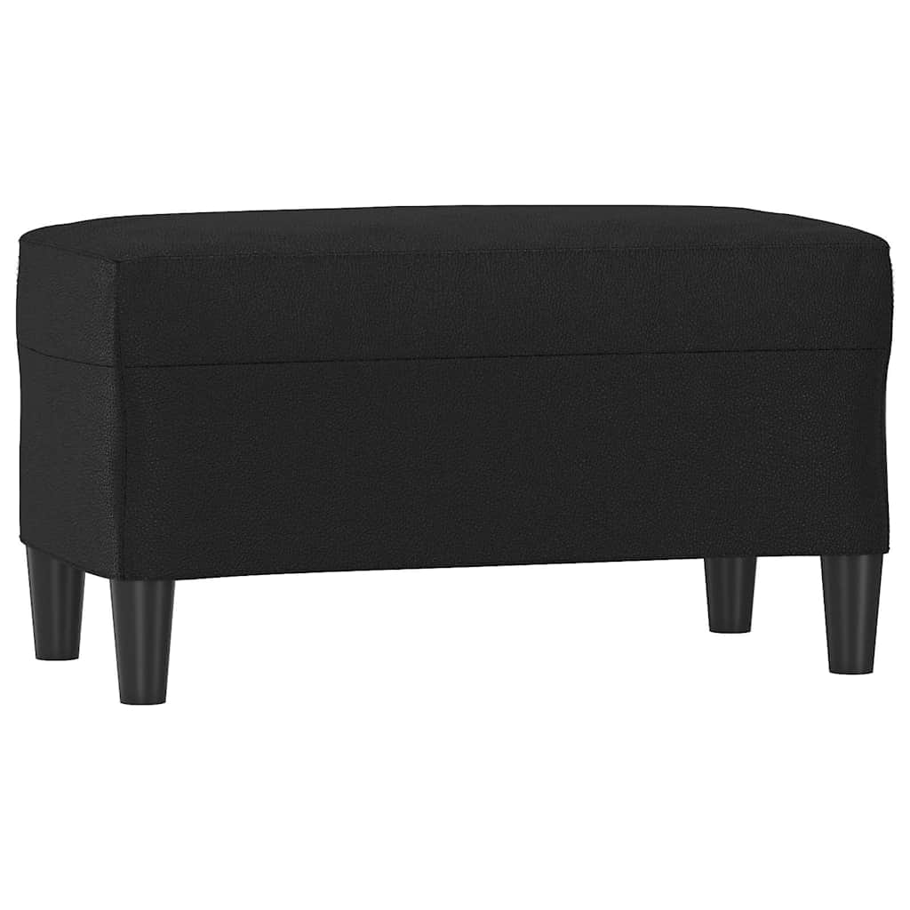 Vidaxl bankje 70x35x41 cm kunstleer zwart