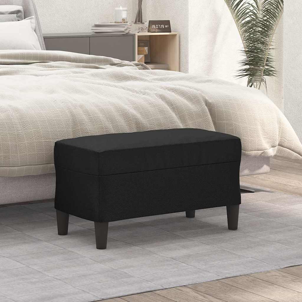Vidaxl bankje 70x35x41 cm kunstleer zwart