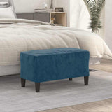 Vidaxl bankje 70x35x41 cm fluweel blauw