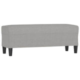 Vidaxl bankje 100x35x41 cm stof lichtgrijs