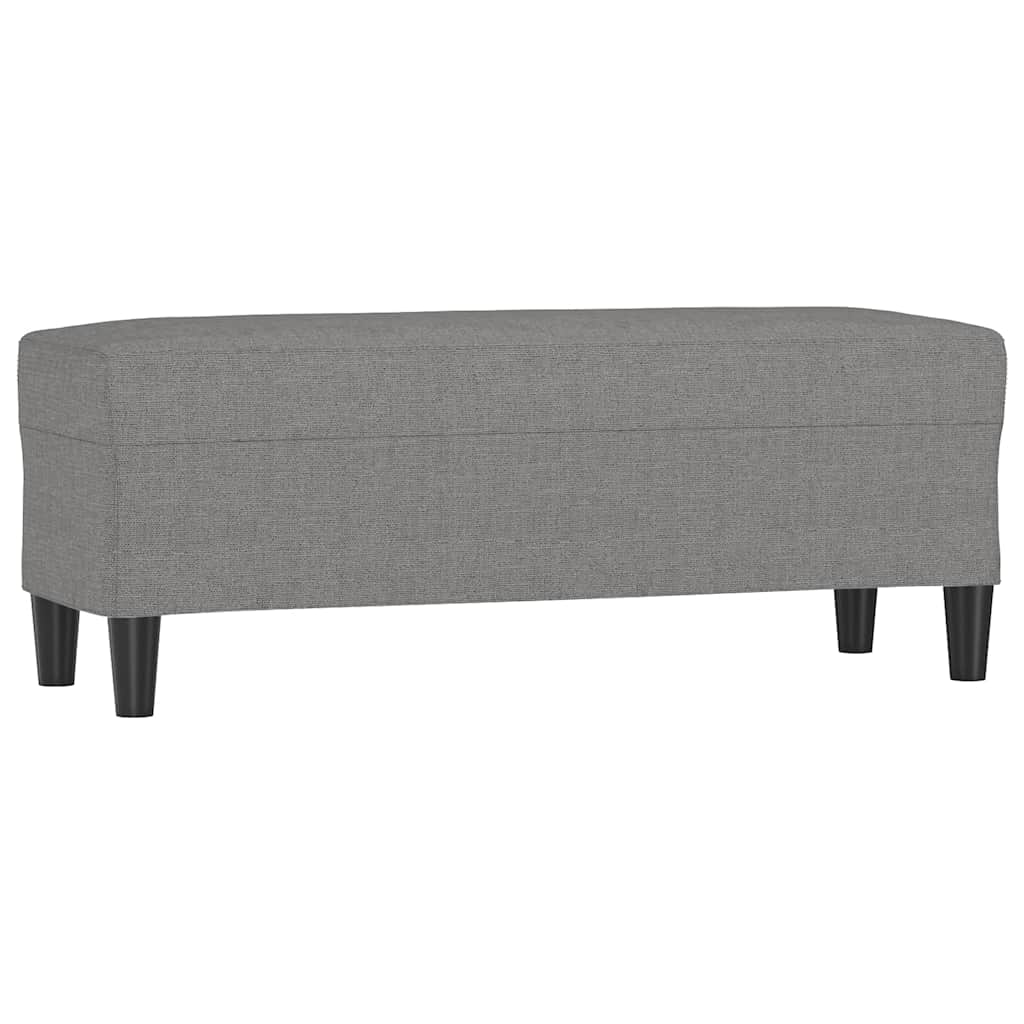 Vidaxl bankje 100x35x41 cm stof donkergrijs